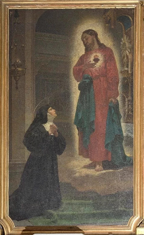 Sacro Cuore di Gesù appare a Santa Maria Alacoque